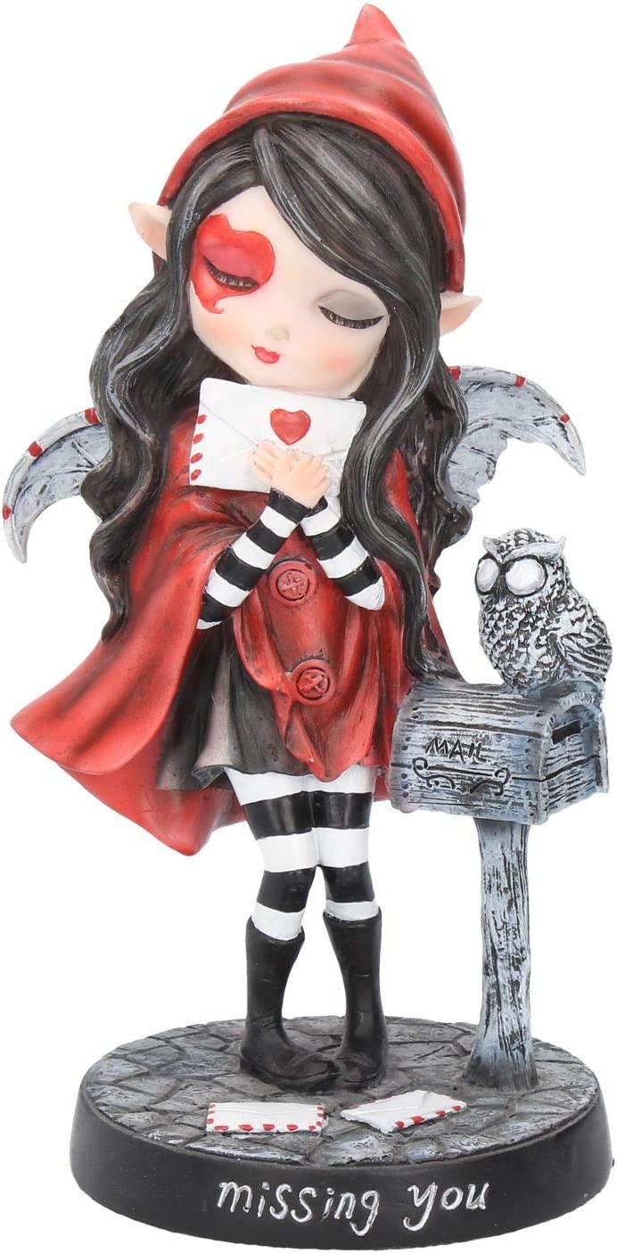 Nemesis Now Missing You Figur, 24 cm, Rot