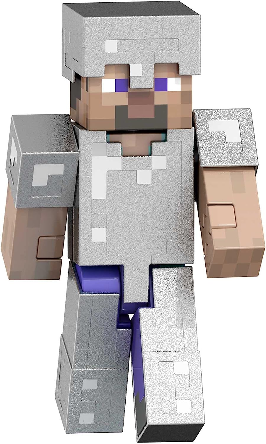 Mattel Minecraft Diamond Level Steve, 5.5-inch Collector Action Figure with Die-cast Accessories