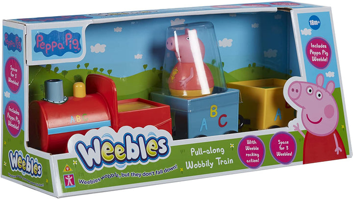 Peppa Pig Weebles zieht den Wackelzug entlang, 07482