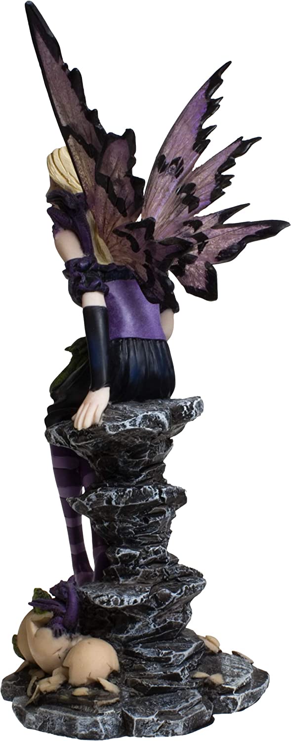 Nemesis Now Amethyst und Jungtiere, Feenfigur, 25,5 cm