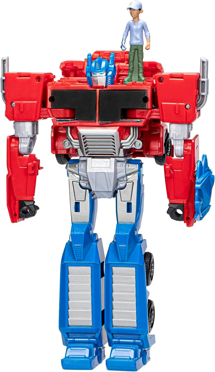 TRANSFORMERS Toys EarthSpark Spin Changer Optimus Prime 20-cm-Actionfigur mit