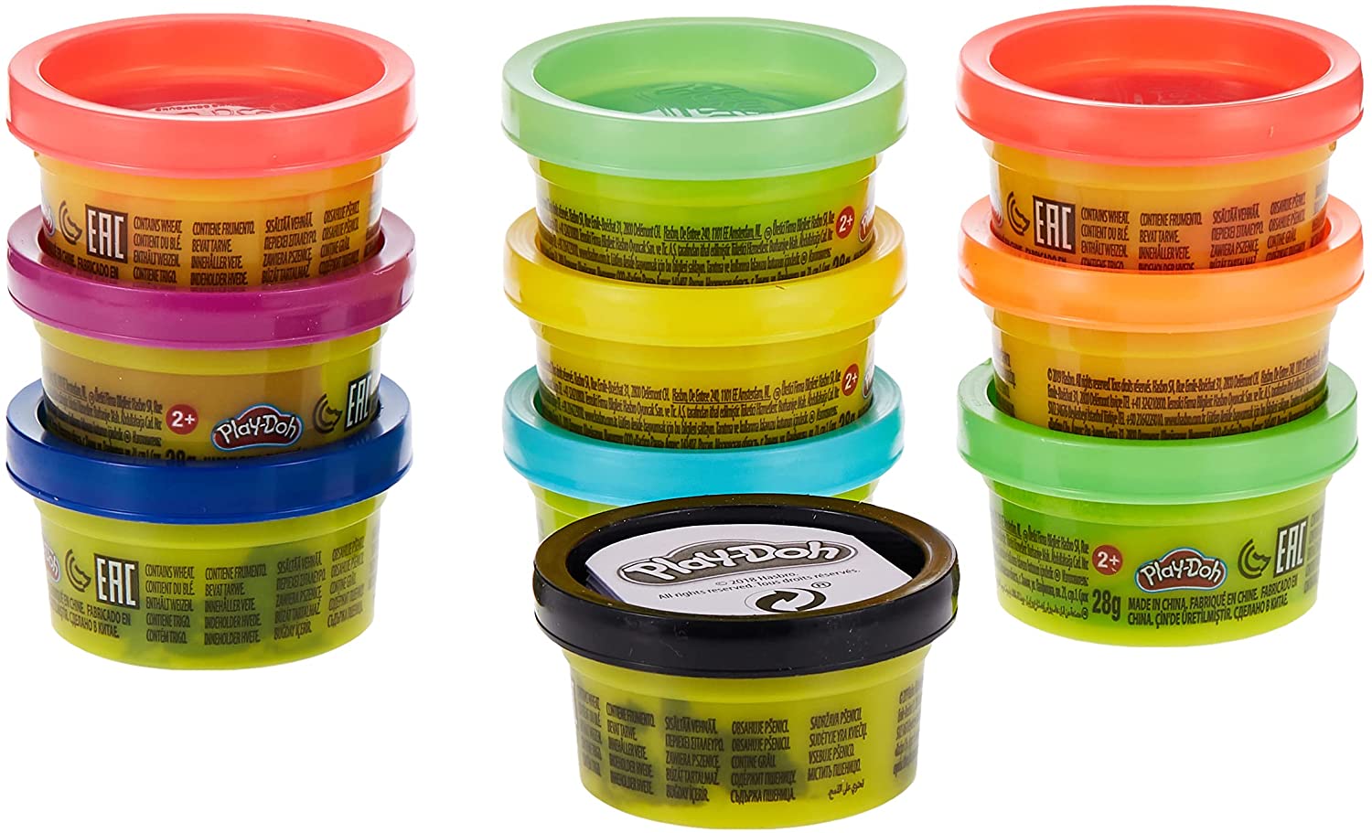 Play-Doh Party Pack - 10 Mini Cans for Creative Fun, Ages 2+