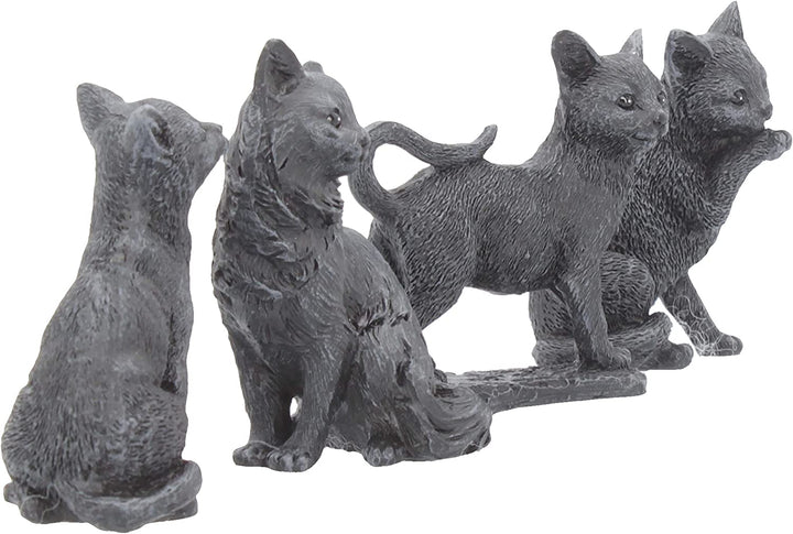 Nemesis Now Lucky Black Cats 9 cm (Display mit 24 Stück), Polyresin