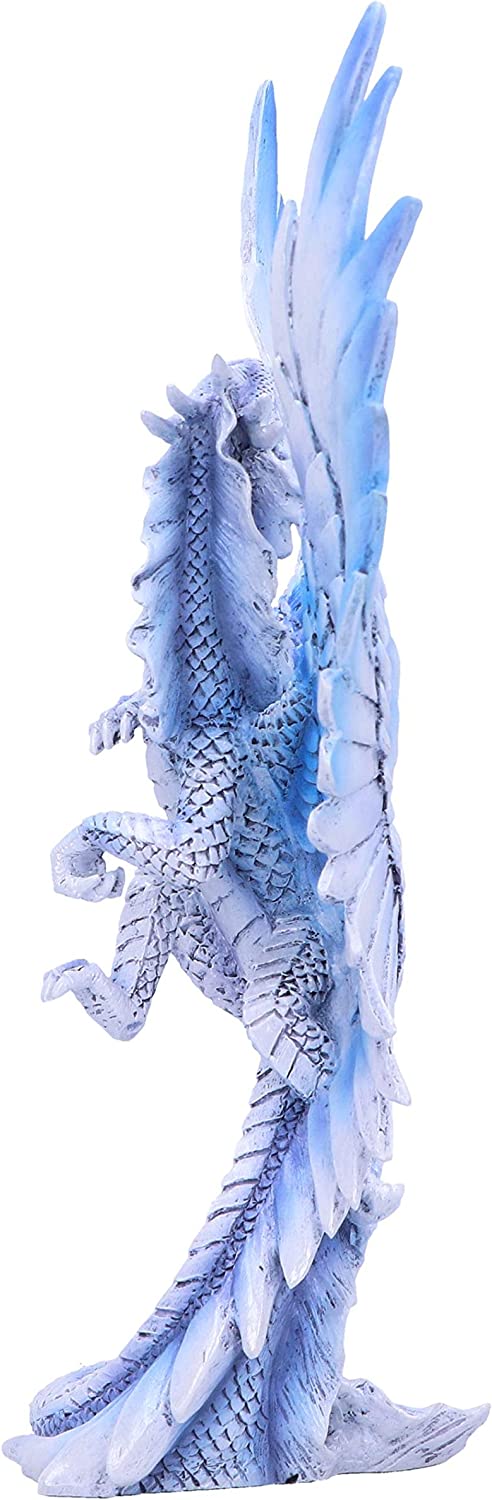 Nemesis Now Anne Stokes Age Silberne Drachenfigur für Erwachsene, weiß, Einheitsgröße