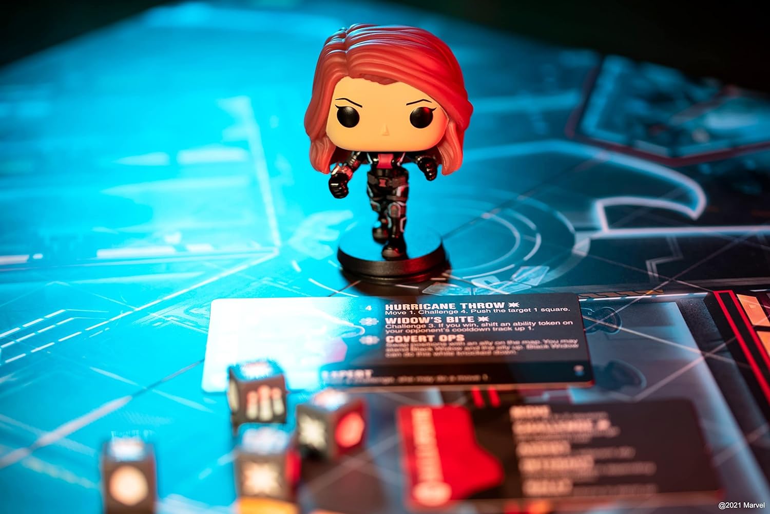 Funko Games Funkoverse Marvel 100 4Pack - Thanos - Captain America, Black Widow, Iron Man And Black Panther - 3'' (7.6 Cm) POP! - Light Strategy Board Game 4