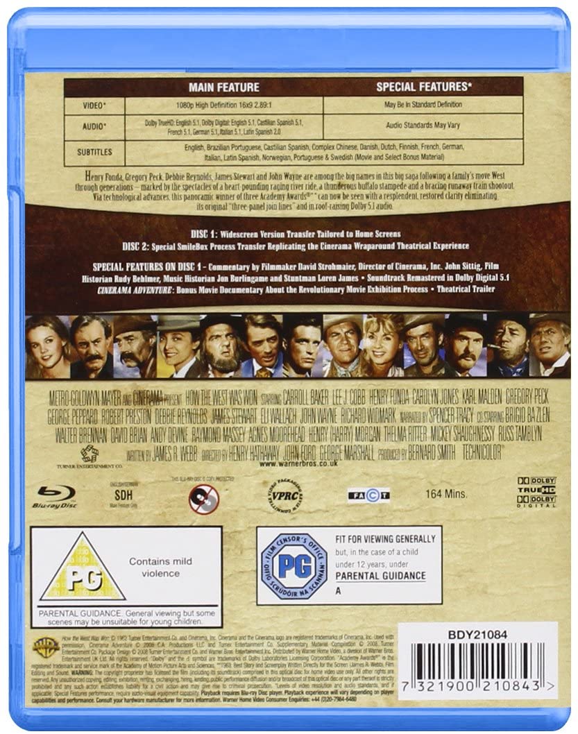 Wie der Westen gewonnen wurde – Western [Blu-ray]