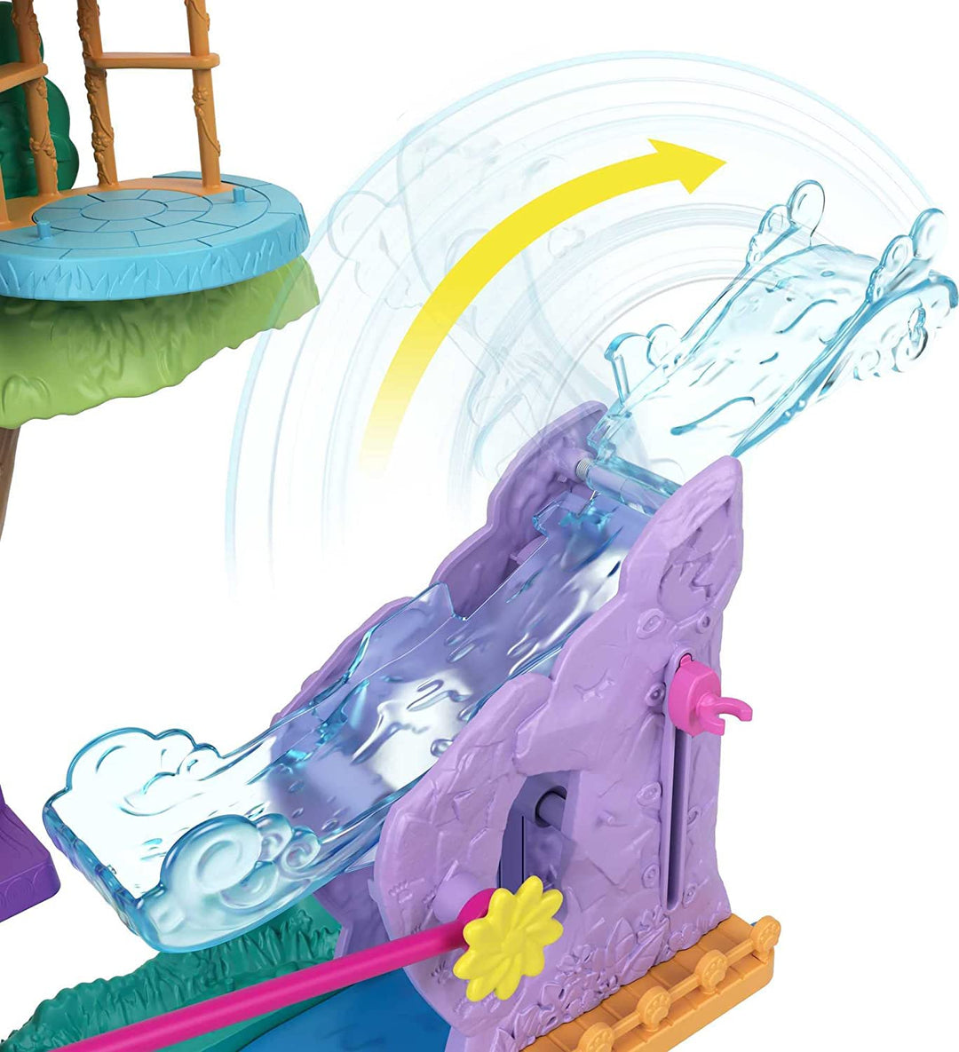 Polly Pocket Pollyville Pet Adventure Baumhaus, 5 Etagen, 15+ Spielfiguren: 2 Do