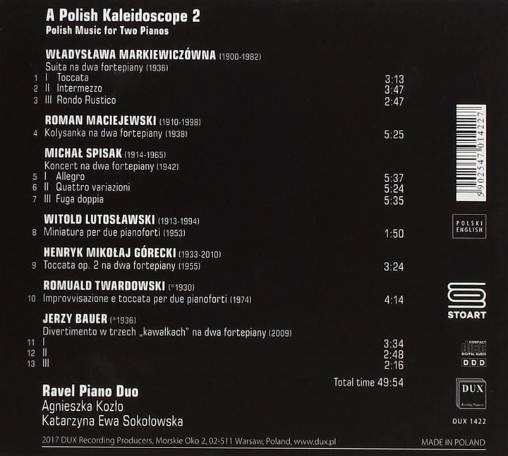 A Polish Kaleidoscope 2 - Polish Music for Two Pianos - [Audio CD]