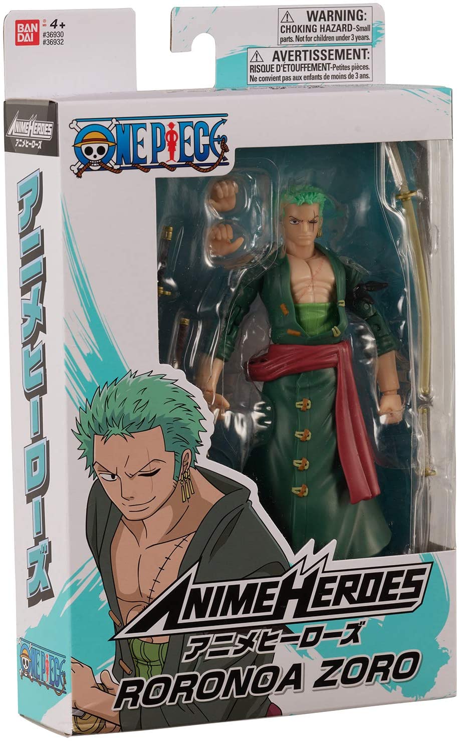 Anime Heroes – One Piece – Roronoa Zoro Actionfigur 36932,verschiedene