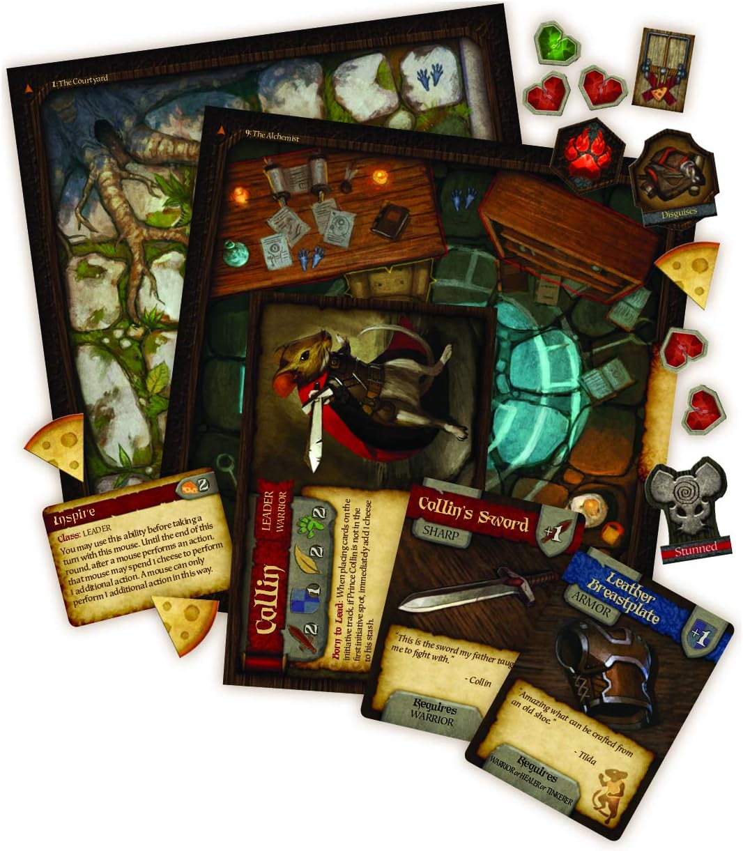 Brettspiel „Mäuse und Mystiker“.
