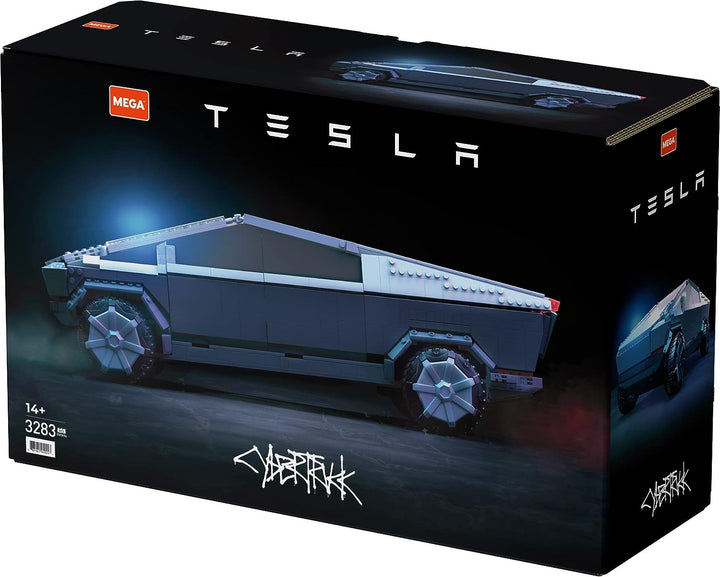 MEGA Tesla-Fahrzeugbauspielzeug für Erwachsene, Cybertruck-Sammler-Truck mit 3283 Teilen und Zubehör, GWW84