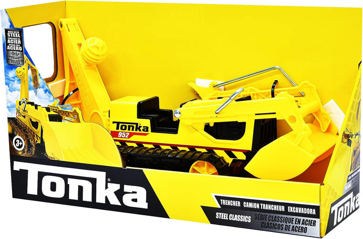 Tonka 06063 Classic Steel Trencher, Kinder-Konstruktionsspielzeug für Jungen und Mädchen, V