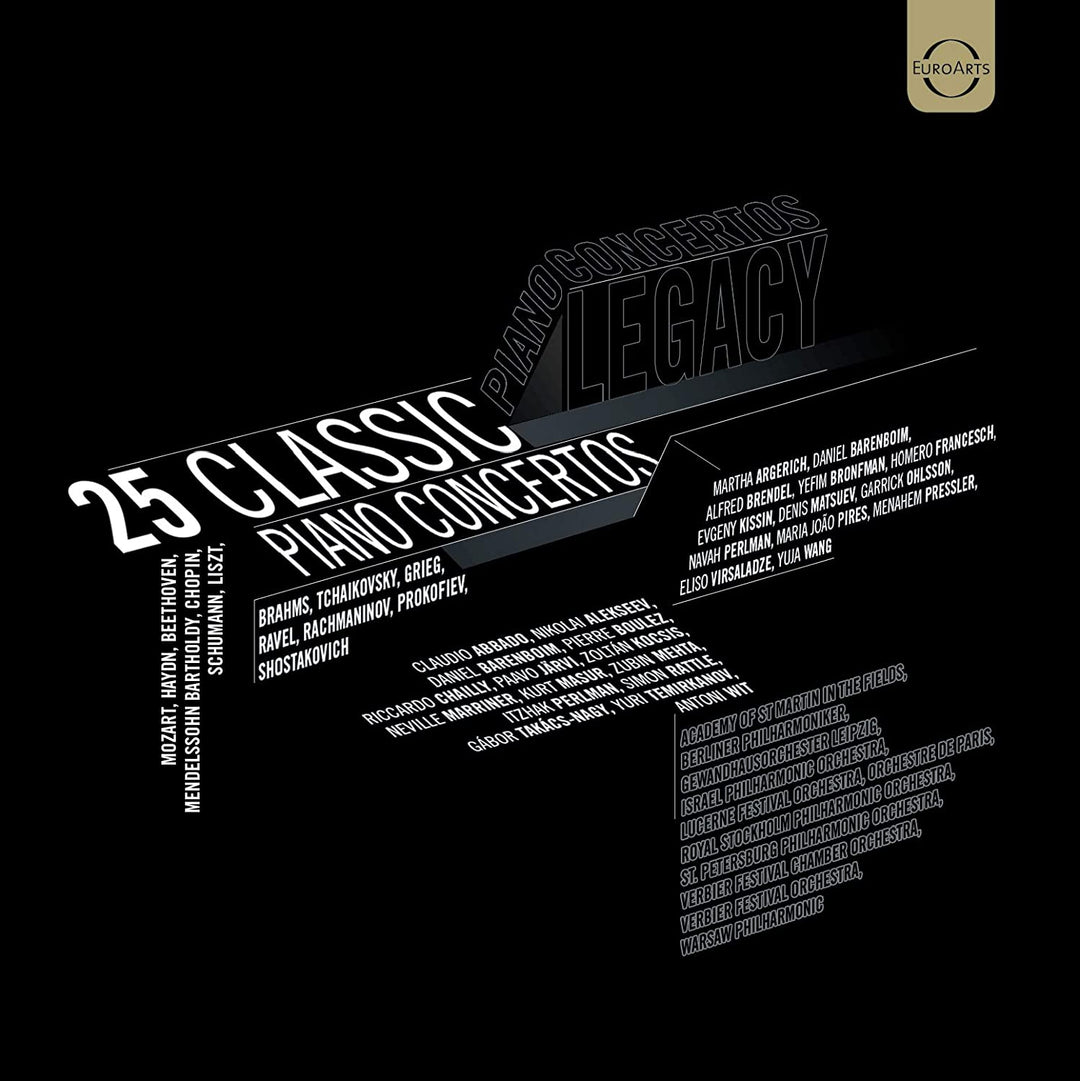 25 klassische Klavierkonzerte [DVD] [2020]