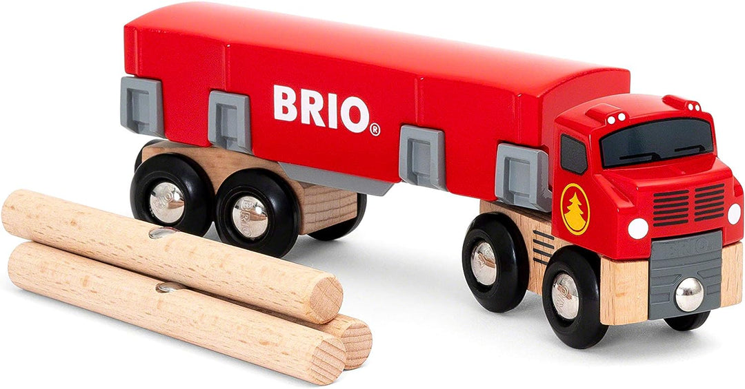 BRIO World Lumber Truck Toy Vehicle for Kids Age 3 Years Up