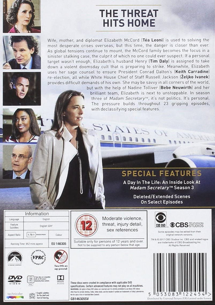Madam Secretary: Staffel 3 – Politisches Drama [DVD]
