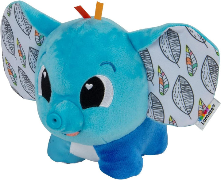 Lamaze Puffaboo Elefant, Neugeborenes Babyspielzeug, Sinnesspielzeug für Babys mit Farben,
