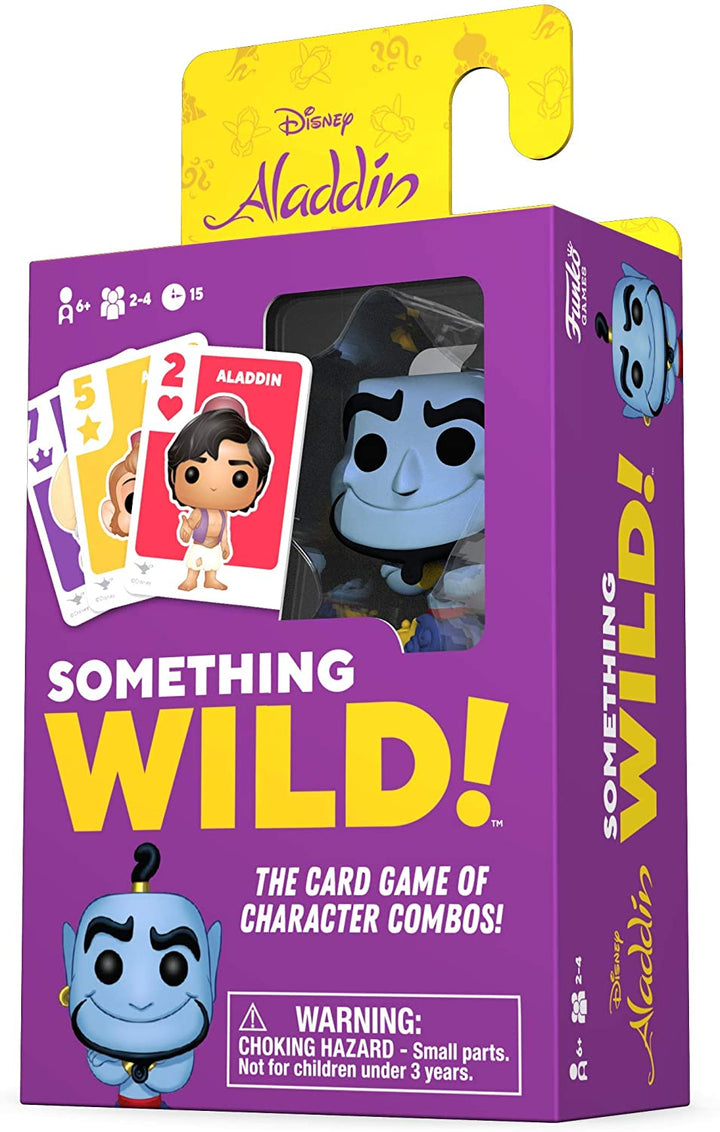 Funko 49357 Board Games 49357 Signature Something Wild Card Game-Aladdin, Multicolour