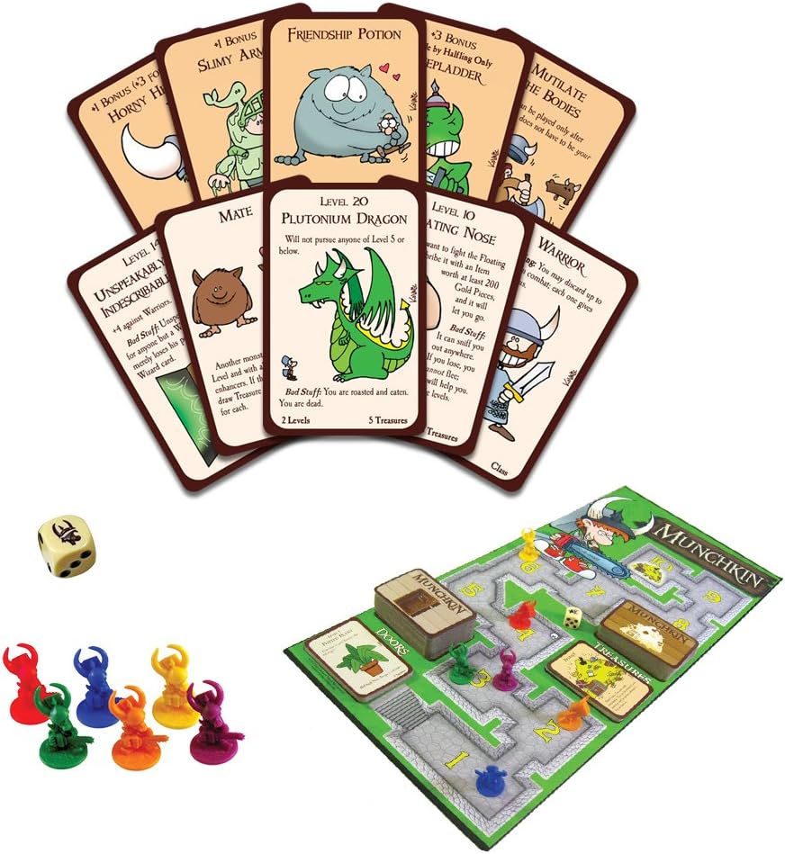 Steve Jackson-Spiele | Munchkin: Deluxe | Brettspiel | Ab 14 Jahren | 1-4 Spieler | 3