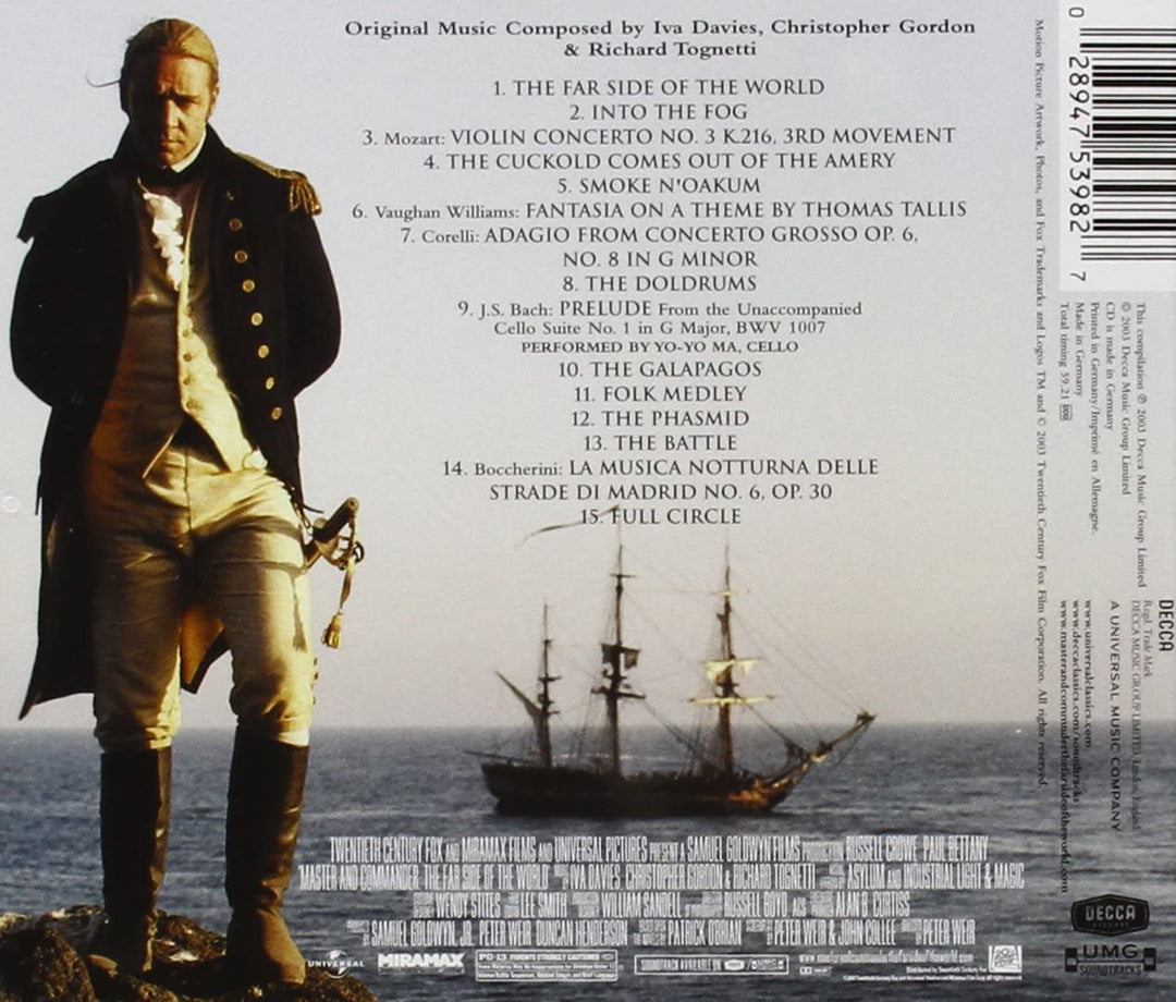 Master and Commander - Christopher Gordon Iva Davies Richard Tognetti [Audio-CD]