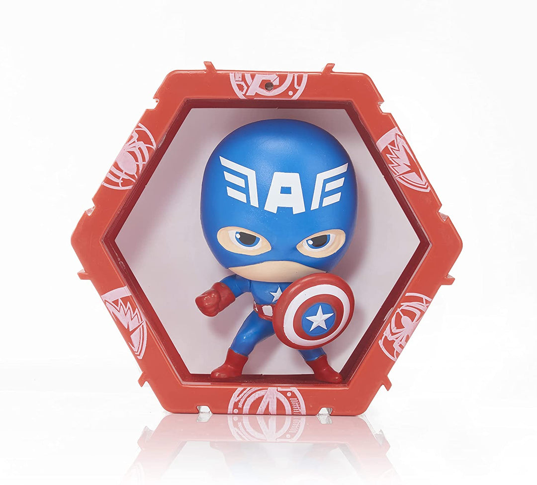 WOW! PODS Avengers-Kollektion – Captain America | Leuchtender Superhelden-Wackelkopf