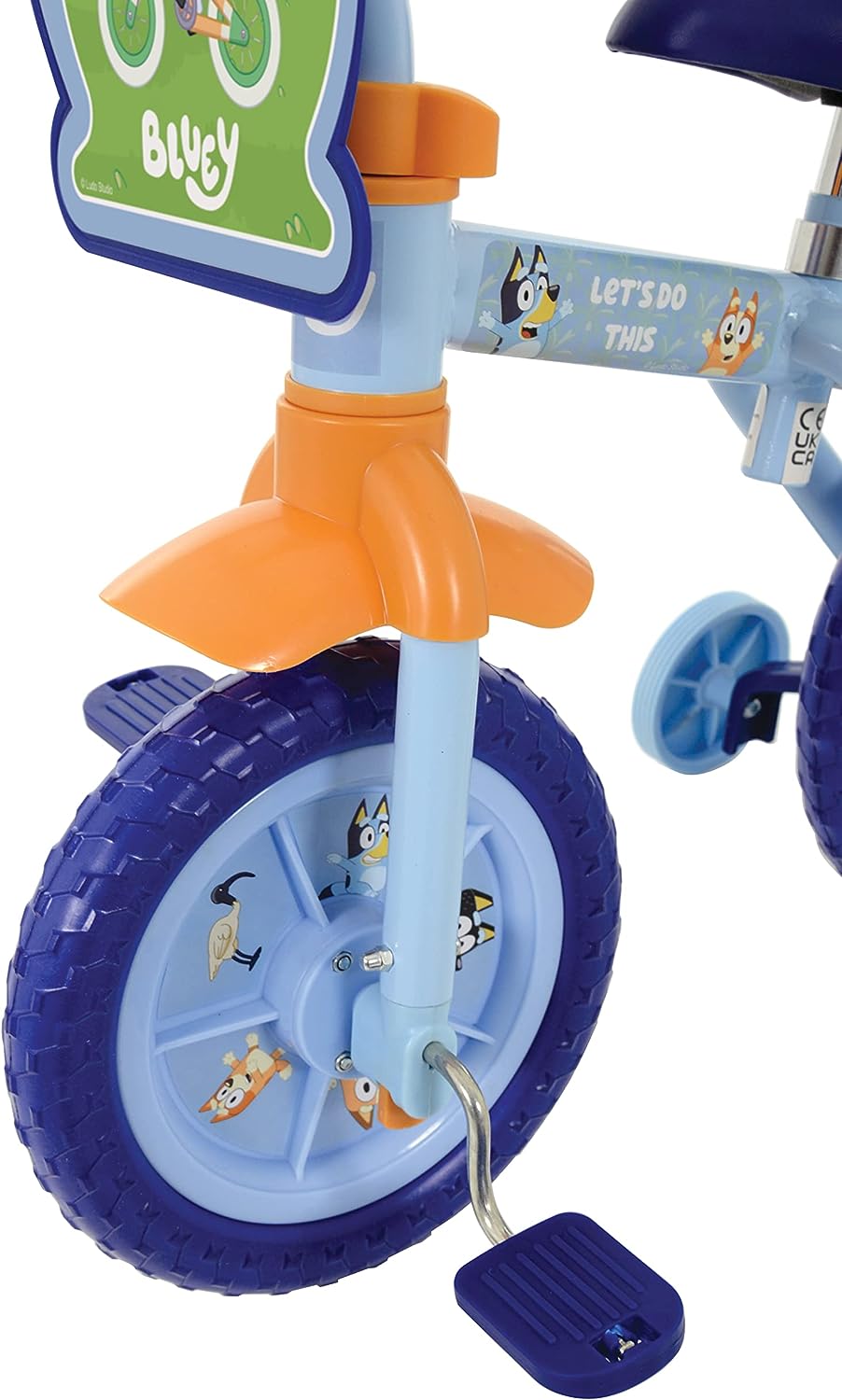 Bluey 2in1 10" Training Bike - Convertible Balance & Pedal Bike for Kids 11