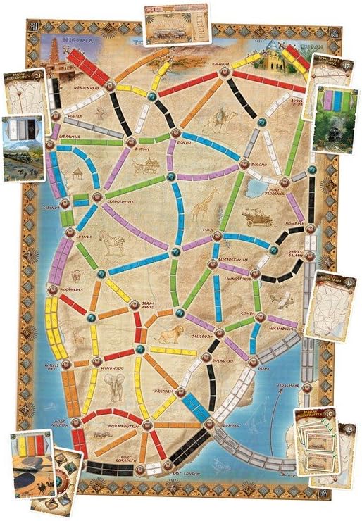 Days of Wonder | Ticket to Ride The Heart of Africa Board Game EXPANSION | Ages 8+ | For 2 to 5 players | Average Playtime 30-60 Minutes