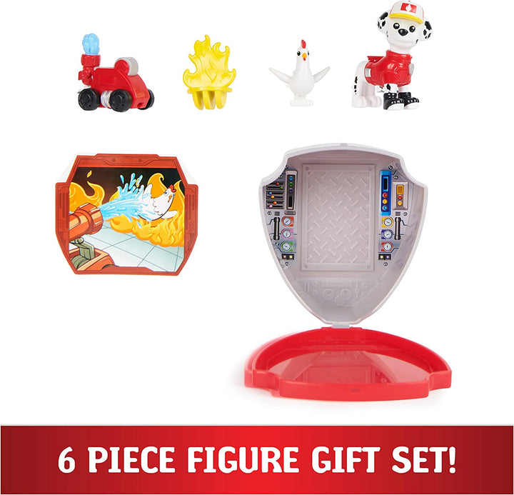 PAW Patrol, Big Truck Pups Marshall-Actionfigur mit ansteckbarer Rettungsdrohne