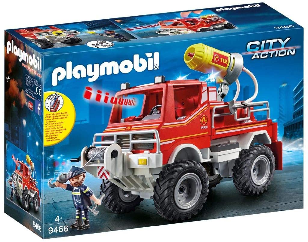 Playmobil City Action 9466 Feuerwehrauto für Kinder ab 5 Jahren