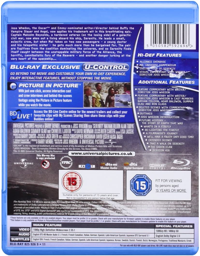 Serenity [Regionalfrei] [Blu-ray]