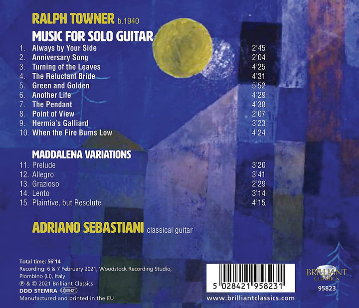 Towner: Music for Solo Guitar [Audio CD]