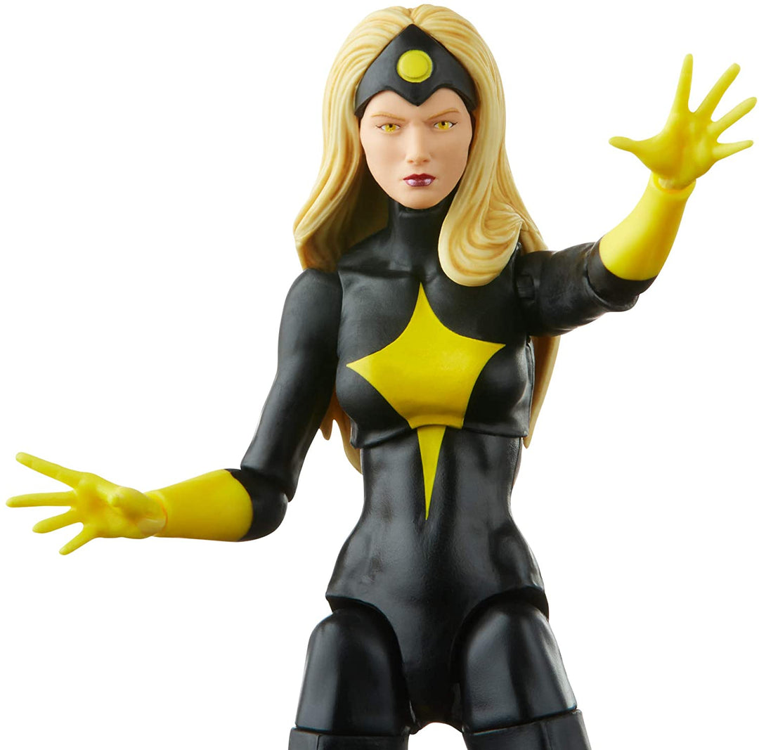 Hasbro Marvel Legends Series 6-inch Darkstar Action Figure Toy, Premium Design and Articulation, Includes 2 Accessories and 1 Build-A-Figure Part Multicolor, F2590