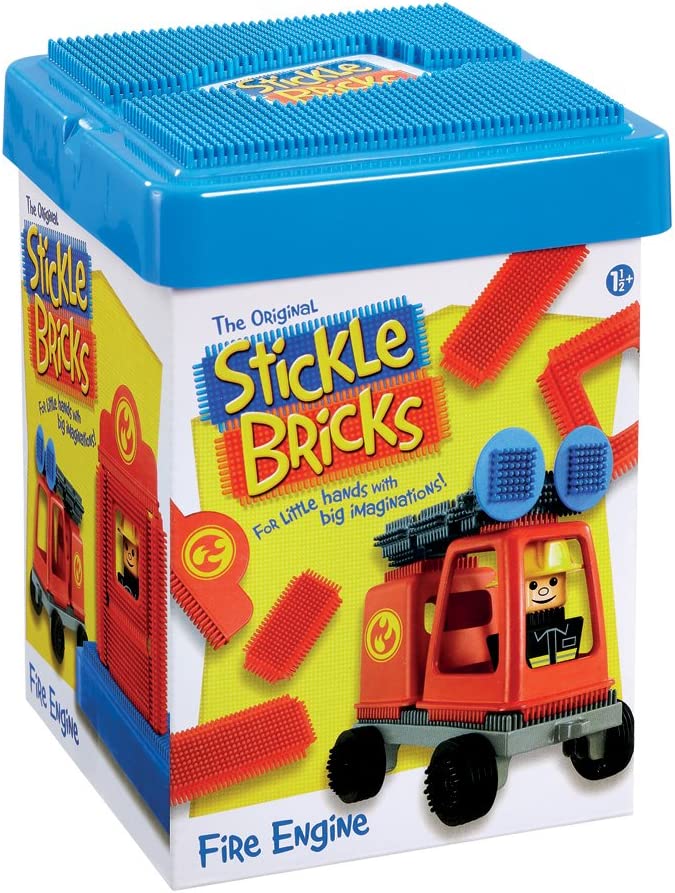 Stickle Bricks Fire Engine Construction Set - Building Toy for Toddlers 18M+
