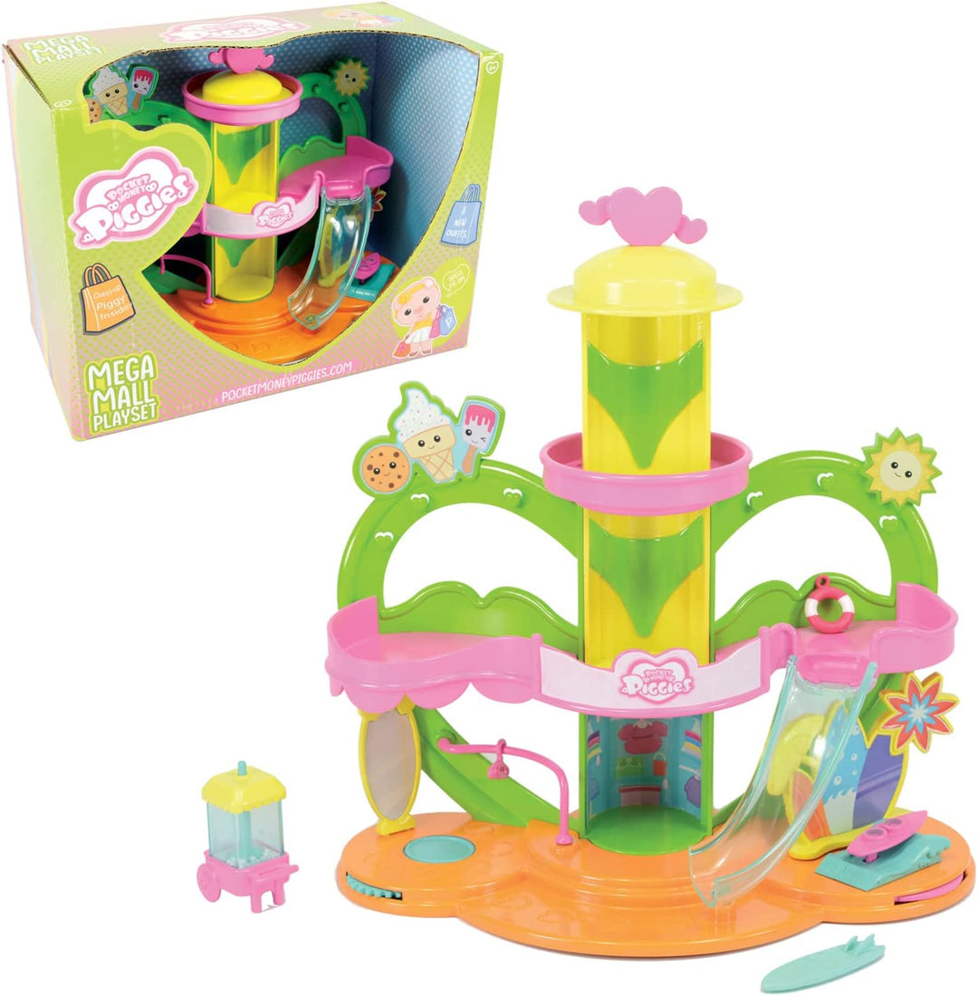 Pocket Money Piggies PCT02000 Piggy Mega Mall Spielset – viel zusätzliches Zubehör