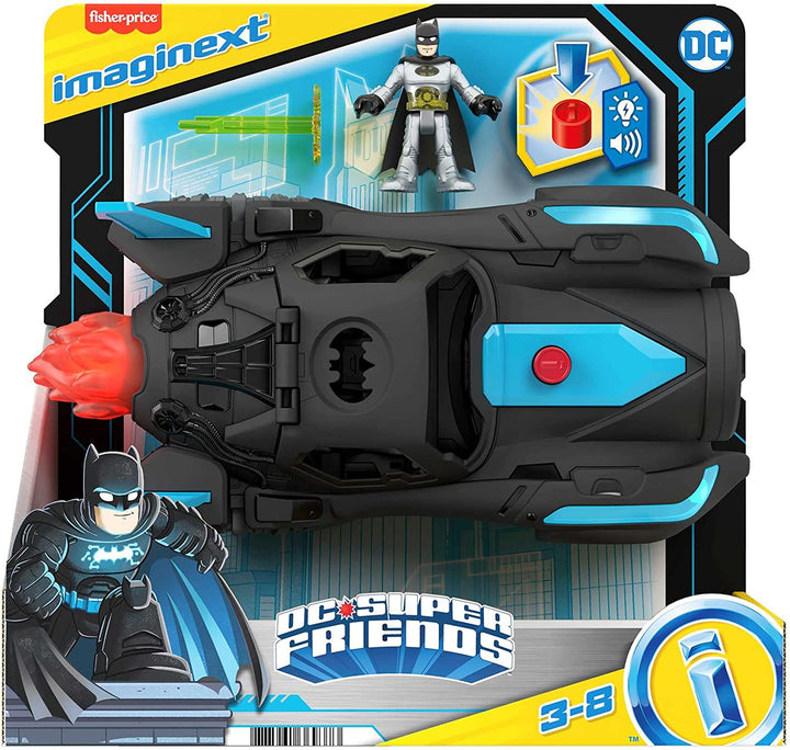 Fisher-Price Imaginext DC Super Friends Batmobil mit Lichtern und Geräuschen, Batman