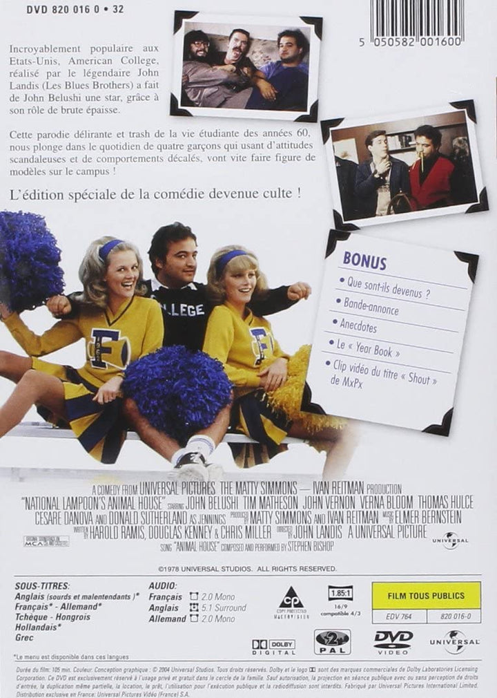 Animal House - Comedy/Romance [DVD]