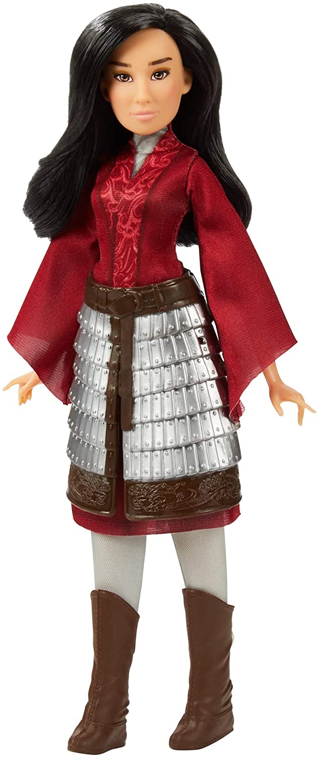 Disney Mulan Modepuppe mit Rockrüstung, Schuhen, Hose und Oberteil, inspiriert von Disneys Live-Action-Film Mulan, Spielzeug für Kinder und Sammler