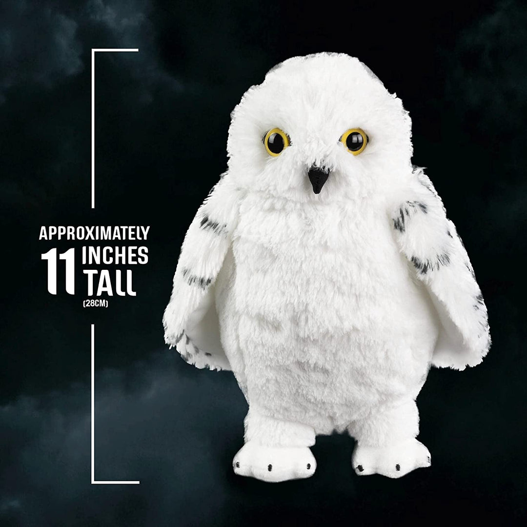 The Noble Collection Harry Potter Hedwig Plüsch – 11 Zoll (28 cm) weiche Plüsch-Schneeeule – offiziell lizenziertes Filmset, Film-Requisiten, Geschenke, Merchandise