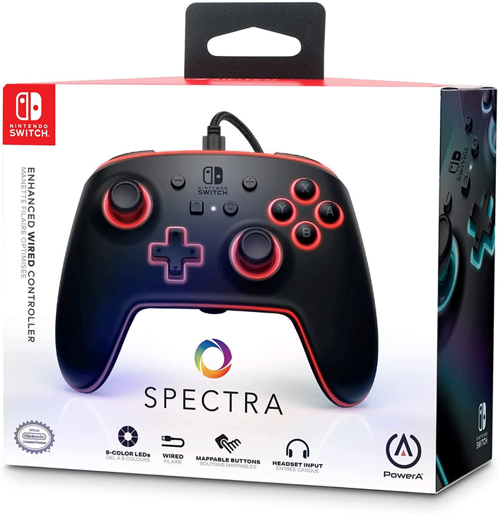 PowerA Spectra Enhanced Wired Controller für Nintendo Switch, Gamepad, Wired Vid