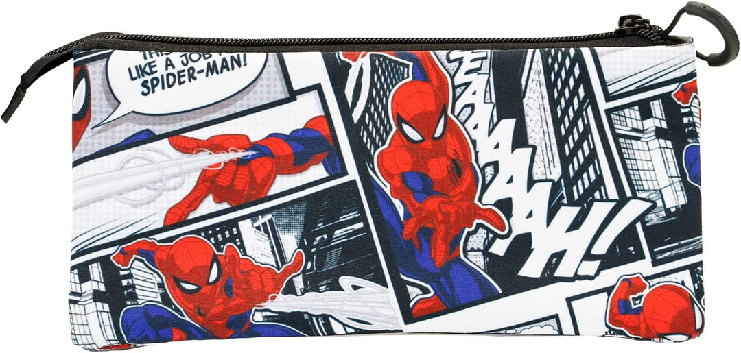 Spiderman Stories-Fan Dreifach-Federmäppchen, mehrfarbig