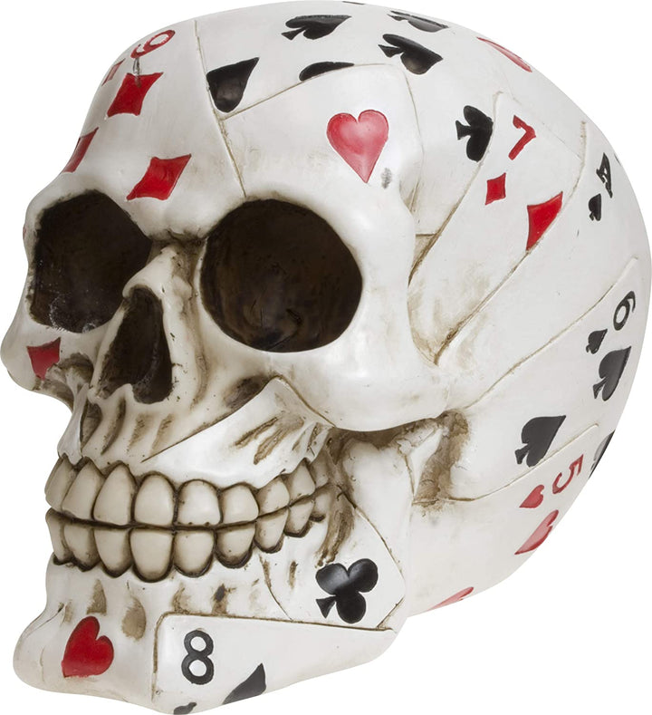 Nemesis Now Dead Mans Handschädel-Figur, 17 cm, Weiß