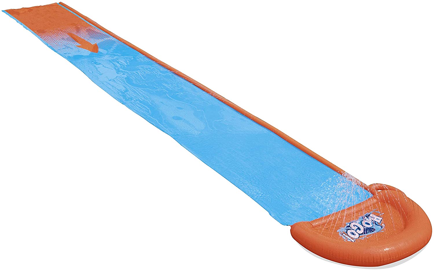 Bestway H20GO Single Water Slide - 4.88m Inflatable Slip and Slide with Built-In Sprinklers for Kids 3+