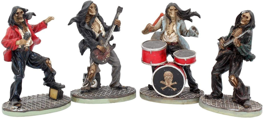 Nemesis Now NEM3962 Eine verdammt gute Band! (Vierer-Set) Figur 10 cm Elfenbein