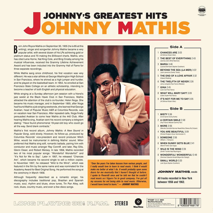 Johnny Mathis - Johnny's Greatest Hits [Vinyl]