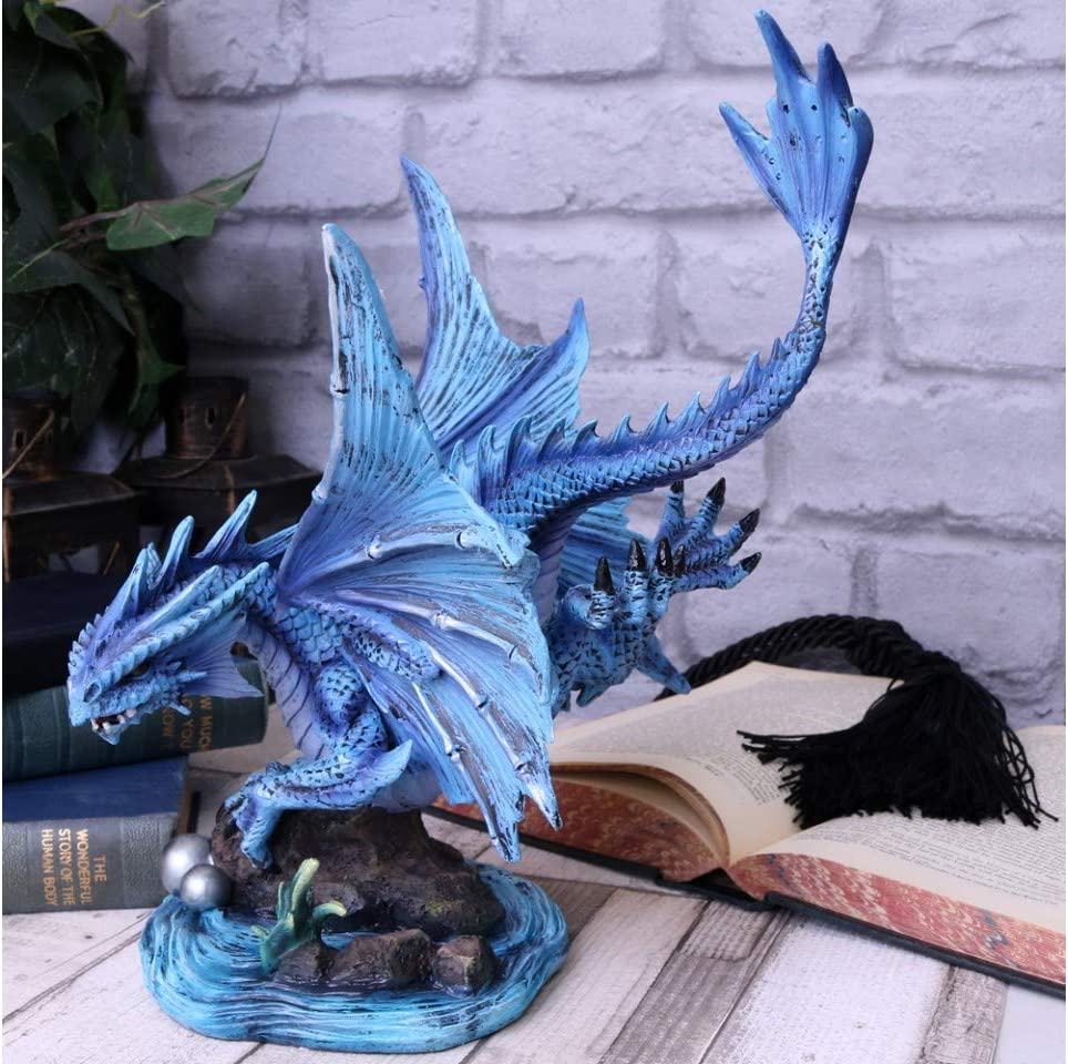Nemesis Now Anne Stokes Wasserdrachen-Figur für Erwachsene, blau, 31 cm