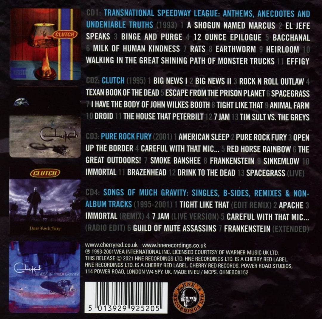 Clutch – Songs Of Much Gravity 1993–2001: 4CD Clamshell Boxset [Audio CD]