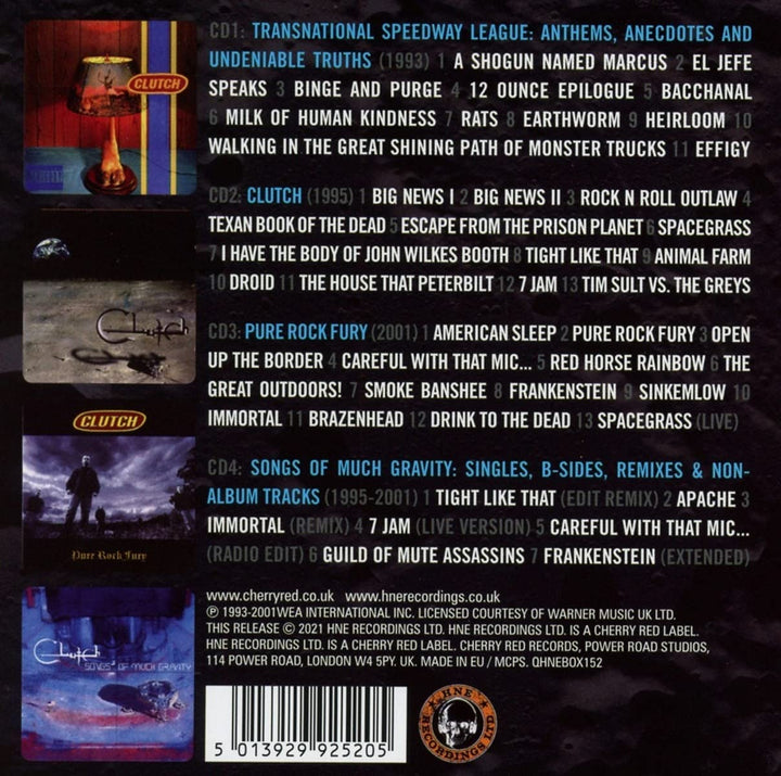 Clutch – Songs Of Much Gravity 1993–2001: 4CD Clamshell Boxset [Audio CD]