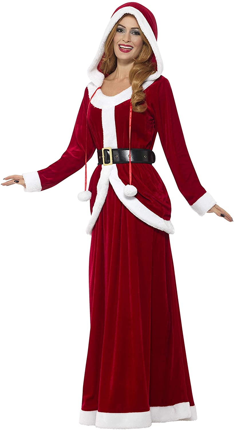 Smiffys Deluxe Frau Claus Kostüm Größe 12-14