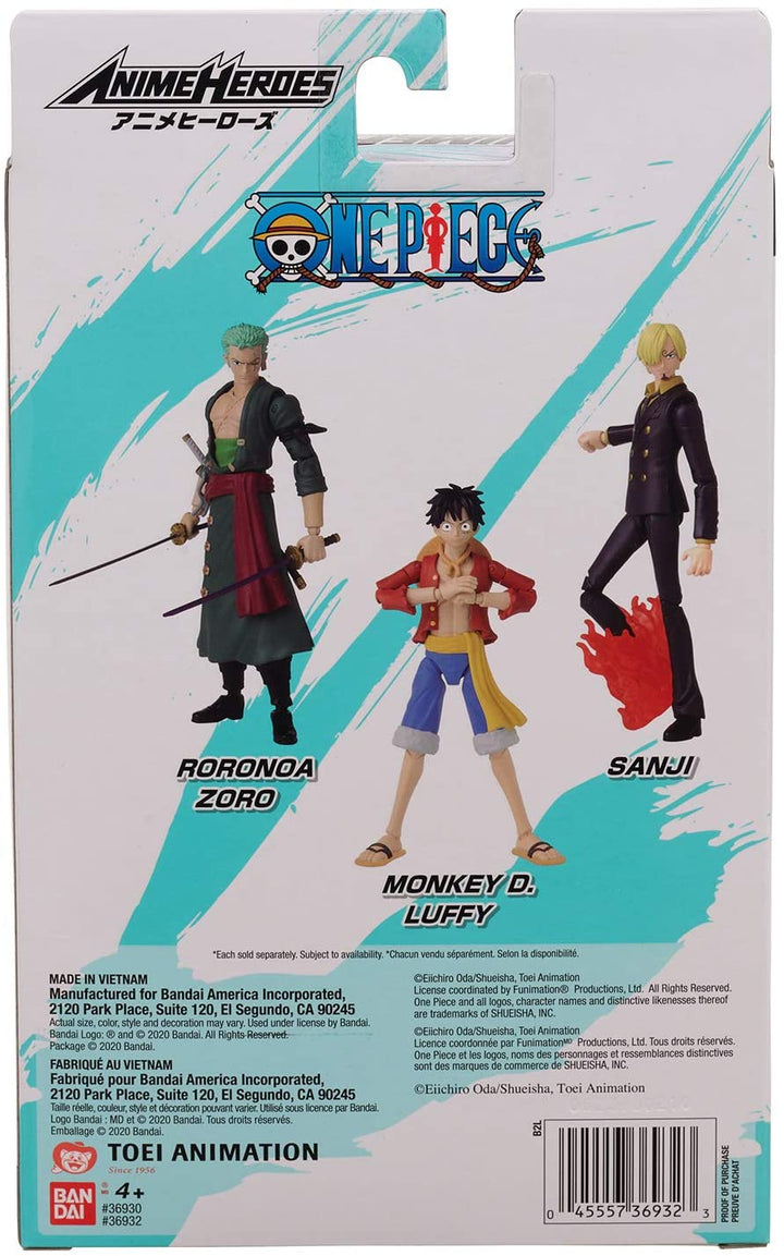 Anime Heroes – One Piece – Roronoa Zoro Actionfigur 36932,verschiedene