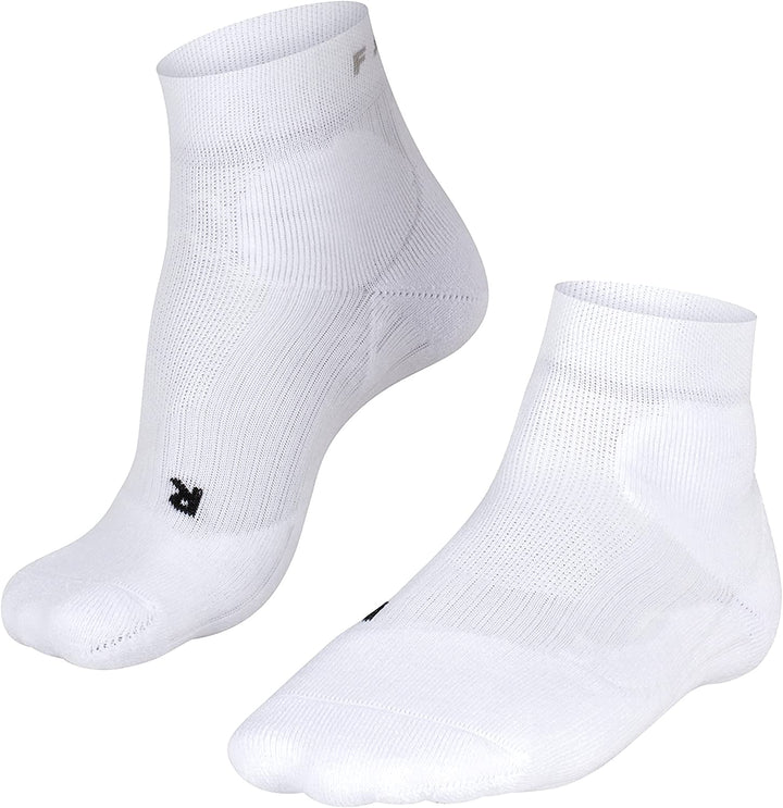 FALKE Damen Tennis TE2 kurze Socken – Baumwollmischung, Weiß (White 2000), UK 5,5–6.