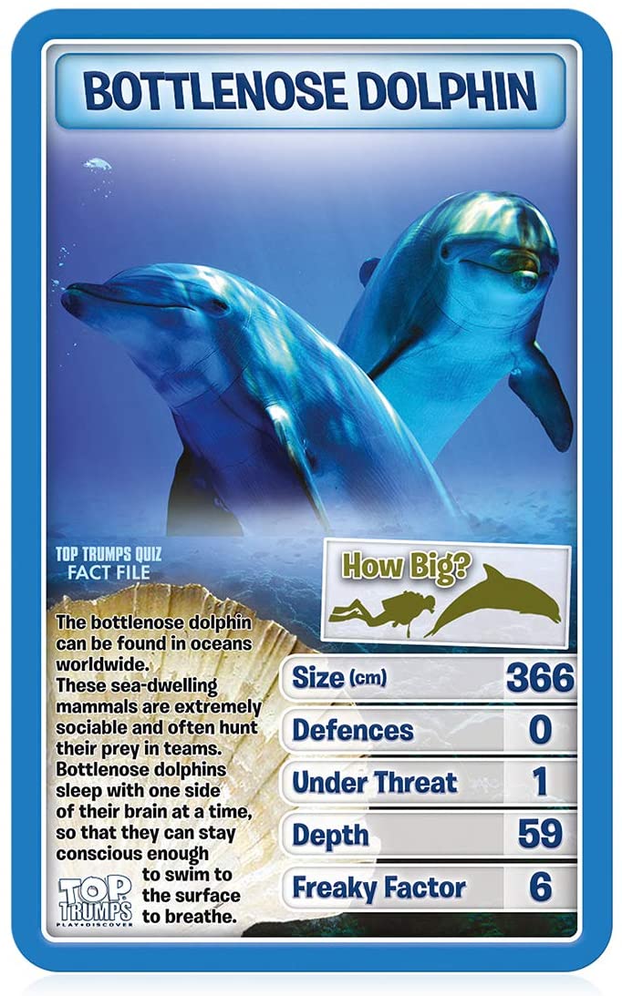 Top Trumps Creatures of the Deep Card Game 2